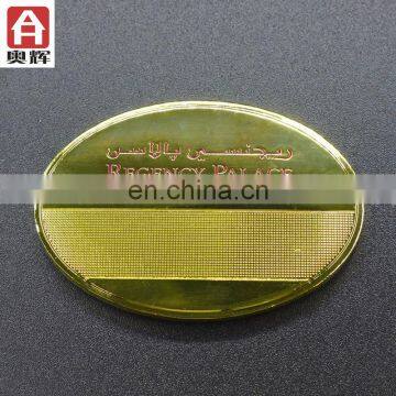 Top sell copper gold plating animal car emblems