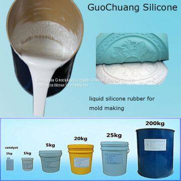 Tin cure liquid molding silicone rubber for plaster casting cornice mold