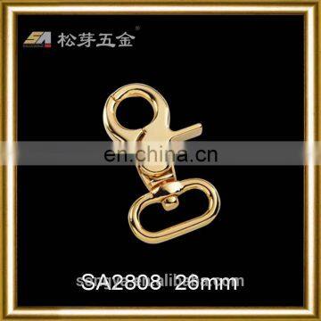 Custom Zinc Alloy Rotating Spring Loaded Clasp, Dog Collar Spring Loaded Clasp, Spring Loaded Trigger Hooks