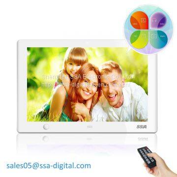 Tft Lcd Media Player 10.1 Inch 1024*600 Electronic Digital Photo Frame With Motion Sensor