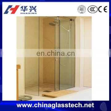 CE certificate sliding anodic oxidation surfacte aluminum alloy profile single glazed tempered glass shower door