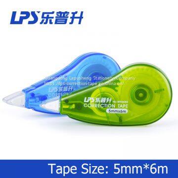 School Green Colored Correction Tape 6M Plastic Student Correction Supplies photo-4