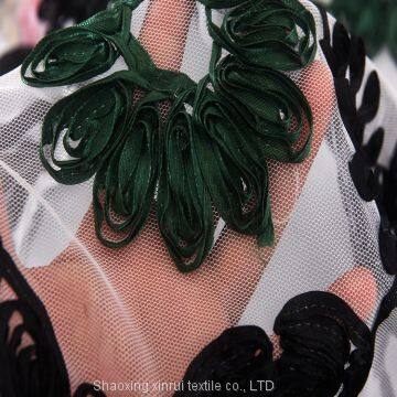 hand lace embroidery net flower tulle fabric