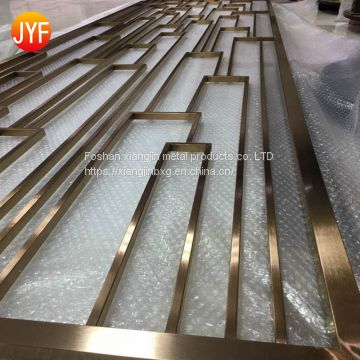 Jyf0016 Brass Stainless Steel Partition Screen And Room Divider