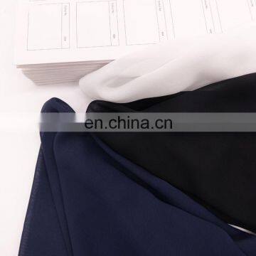 Best Quality 100d Woven 100% Polyester Plain Chiffon Fabrics Wholesale For Dress photo-6