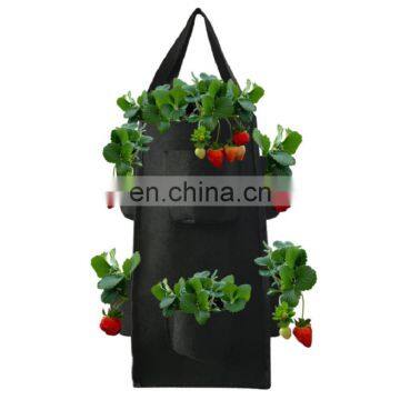 breathable felt garden grow bags for strawberry growing