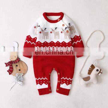 RTS  Infant Toddler Christmas Romper Winter Sweater Romper