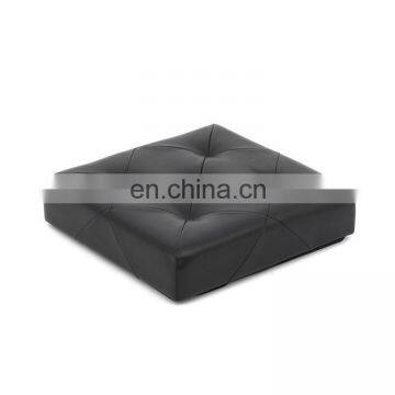 Customized PU Faux Leather Folding Storage Ottoman With Air Hole Cube Foot Rest Stool Seat Black Living Room Furniture photo-7