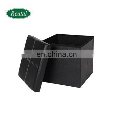 High Quality Modern Fabric Soft Round Velvet Living Leather Stool Folding Bed Sofa Bench Storage Ottoman Design photo-5