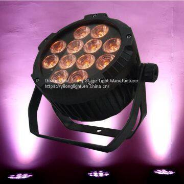 high power 12PCS 18W RGBWAUV 6in1 IP65 waterproof led light,outdoor party decoration,led color bank,led wash light