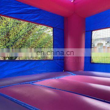 Pink and Purple Trampoline Bounce House Cheap Child Jump Inflatable Bouncer photo-3
