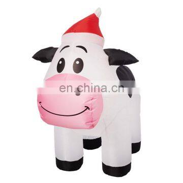 Giant Advertising Inflatable Cow Model With Blower