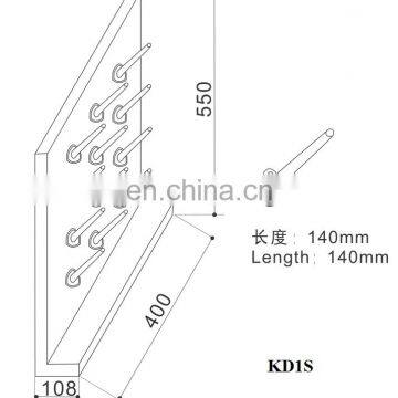 laboratory 304 stainless steel peg board/pegboard, draining rack