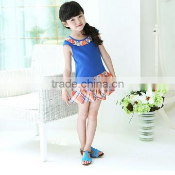 2014 new style korean kids dresses for girls