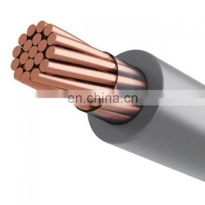 Power Cable 600Volt Single Conductor Copper, Cross Linked Polyethylene (XLPE) insulation XHHW-2 Polyvinyl Chloride  (PVC) Jacke