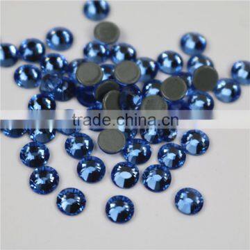 Wholesale Light Blue Sapphire Flatback Hotfix Rhinestones Crystals