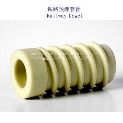 Railway Plastic Screw Dowel Polymer Insert for Concrete Sleeper