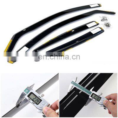 4pcs Auto Parts Window Door Visor Weather Shield for Universal Car photo-3