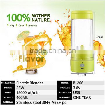 Electric Mini Portable Fruit Juicer cup shaker bottle