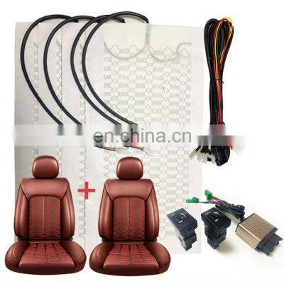 Double Lrf Auto Controller Two Seat Carbon fiber car Seat Warmer For Toyota