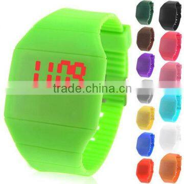 New 2013 products the full color watch led silicone sports watch