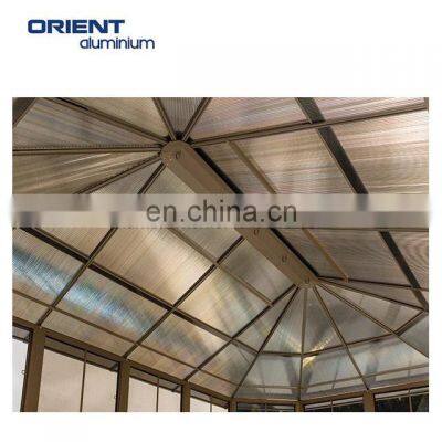 6mm polycarbonate aluminium garden greenhouse