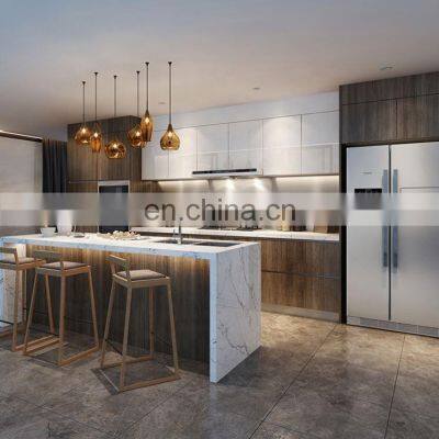 Kitchen Furniture Design Wood Veneer Kitchen Cabinet For Wholesales