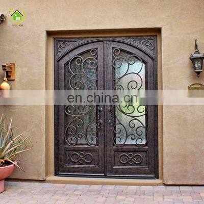 Home Wrought Iron Double Door Model Designs photo-4