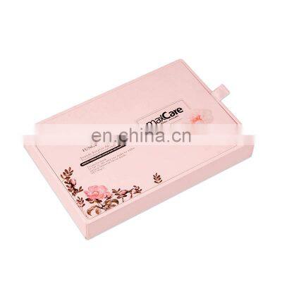 Контейнеры для бумажных маскировочных масок с полноцветной печатью, упаковка для масок для очищения кожи, розовый цвет, ящичковая упаковка, экологически чистая photo-2