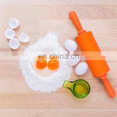 Plastic Handle Silicone Rolling Pin Cake Baking Tool Embossing Printing Sugar Pattern Flour Stick photo-2