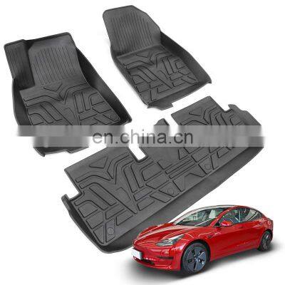 20% off Oem Chinese Factory Directly Sale Tpe Single layer Car Floor Carpet Mat For Tesla Model 3 Right Hand Version