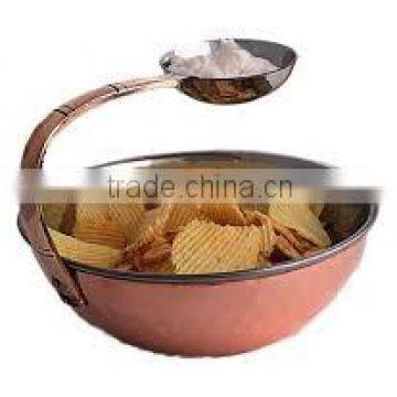 COPPER SNACK BOWL SERVER photo-2