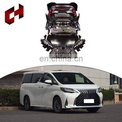 Ch Wing Spoiler Front Lip Support Splitter Rods Led Headlight Full Kits For Toyota Alphard 2015-On To Lexus Lm