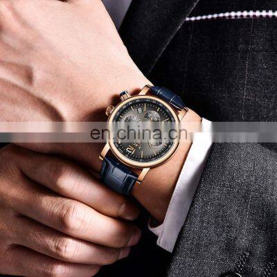 LIGE 8927 Quartz Watch For Men Top Brand Luxury Leather Waterproof C Top Brand Luxury Leather Waterproof Clock Sports Watch Men photo-5