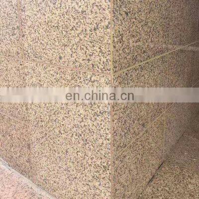 Giallo botticino granite exterior wall paving