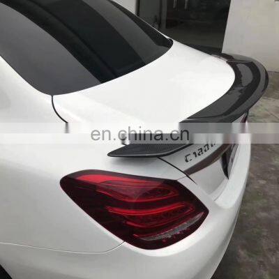 Auto Parts Carbon Fiber Hood Spoiler Rear Wing And Rear Spoiler Kit For Mercedes-Benz C-Class W205 RT Style photo-2