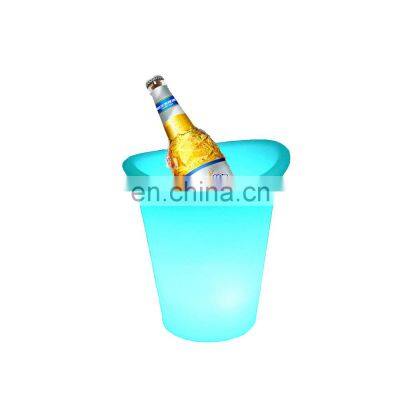 Plastic waterproof color changing led ice bucket Portable Party Use Led Rechargeable Cooler Glowing Plastic LED ice bucket