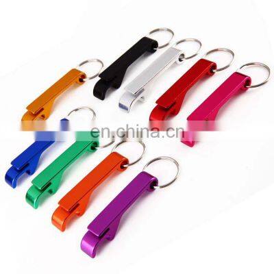 Custom Logo Aluminium Alloy Beer Opener Key Chain Can Bottle Opener Keyring