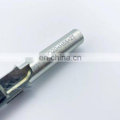 LIVTER 1/2'' 12mm Shank D20xH55x2T Edge Trimming Carbide Insert Woodworking Milling Cutter Spoilboard Surfacing Cnc Router Bit photo-4