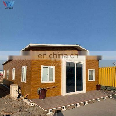 Factory price light steel modular easy assembly smart movable prefab container extended 2 bedroom house