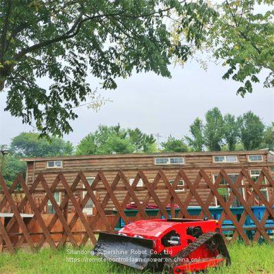 remote control slope mower, China remote control hillside mower price, remote control lawn mower with tracks for sale