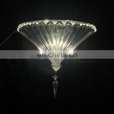 modern luxury creative indoor home hotel villa restaurant crystal corridor bedside wall lamp