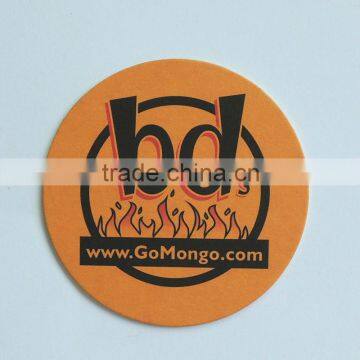 3.5' promotional bar mats, absorbent coaster, promotion paper beer mats