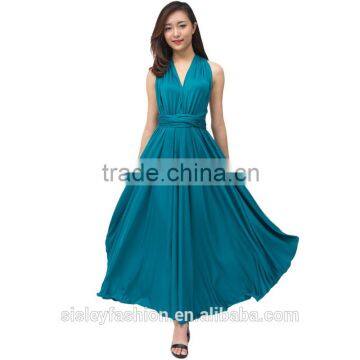 Prom Dress 2016 Round Neck Solid Color Special Occasion Dress Evening Dress D248 photo-2
