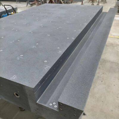 High Precision Marble Mechanical Components Machine Bed Base Guide Beam Threaded Gantry Drilling Processing Customization photo-4