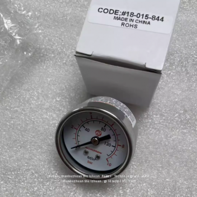 18-015-844, Norgren, Stainless Steel Pressure Gauge, 1/8' PTF Thread, 0-10 Bar photo-2