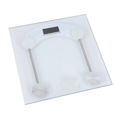 180KG personal body weight weighing scale transparent tempered glass paltform