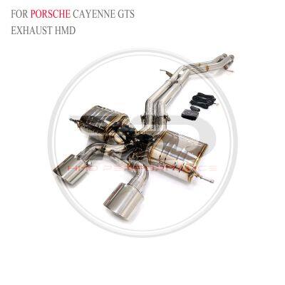 HMD SS304 Exhaust Catback for Porsche Cayenne GTS 958/Cayenne GTS/Panamera S 970/971/971 Turbo Exact Fit Electronic Valve Whatsapp+86 18946955156 photo-2