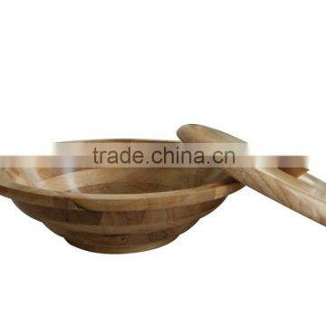 High quality best selling eco friendly Natural Rubberwood Bowl from Viet Nam