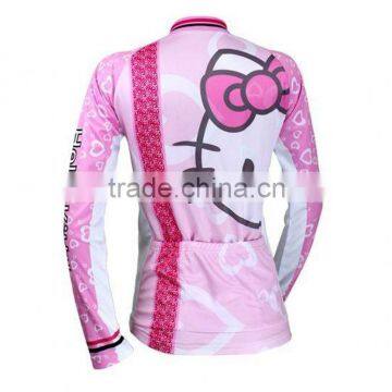 New 2015 Cycling Jersey Full Zipper Sublimated Women Long Sleeve Cycling Jersey photo-2